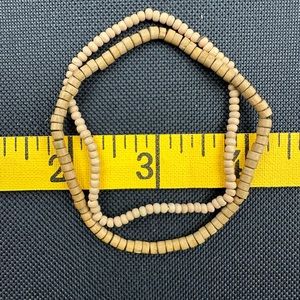 Wooden Beaded Bracelet Pair | Stretchy | 7.5” unstretched